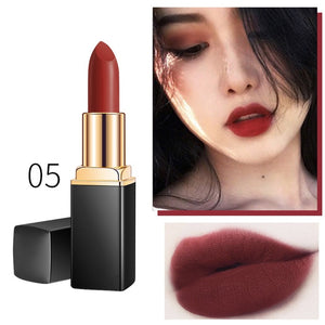 Brand New Makeup Red Lips Matte Velvet Lipstick Pencil Cosmetic Long Lasting Lip Gloss Tint Pigment Make Up Nude Brown Color