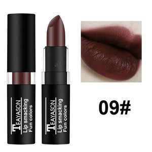 TEAYASON 12 color Lipstick Make Up Waterproof Lasting Sexy Red Lipstick Nude Matte Lipstick Makeup Cosmetics maquillaje mujer