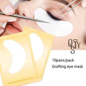 10pairs Eyelash Extension Paper Patches,New Paper Patch Eyelash Under Eye Pads Lash Eye Tips Sticker Wraps Make Up Tools